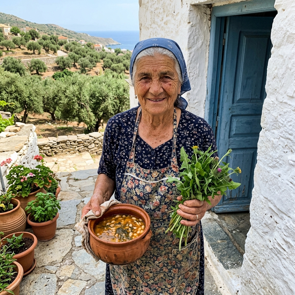 Eleni Karimalis, representative Ikarian home cook